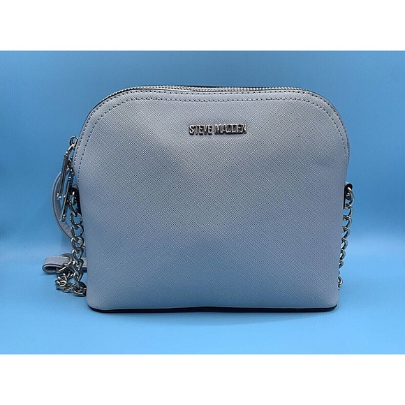 Steve Madden Handbags - STEVE MADDEN BMAGGIE Zip Blue Crossbody Bag Purse with Silver Hardware